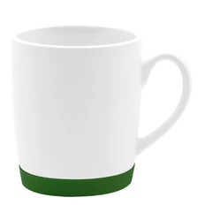 Кружка керамическая Make Me To Go, 320 мл, белая / зеленая фото