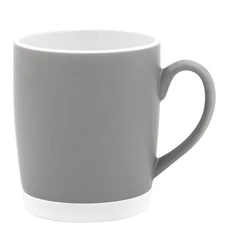 Кружка керамическая Make Me To Go, 320 мл, серая / белая фото