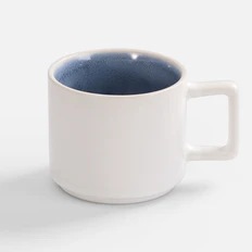 Кружка керамическая Mornington, белая / синяя фото
