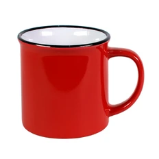 Кружка керамическая Mycup Camp, красная фото