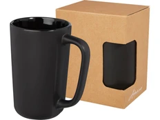 Кружка керамическая Perk, 480 мл, черная фото