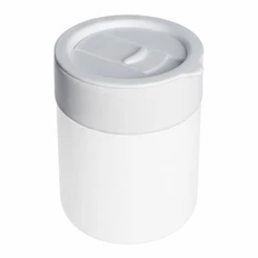 Кружка кермическая с силиконовой манжетой Silvia, 320 мл, белая фото