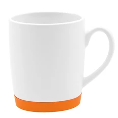 Кружка Make Me To Go, белая / оранжевая фото