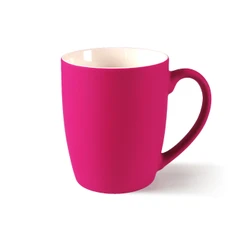 Кружка Matfey, soft touch, розовая фото