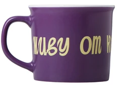 Кружка матовая Nancy с УФ-печатью DTF, фиолетовая фото