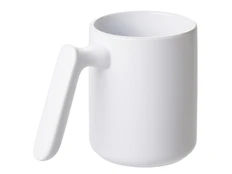 Кружка матовая с прямой ручкой YoonY Axio, белая фото