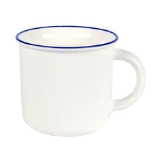 Кружка Matti, белая/синяя фото