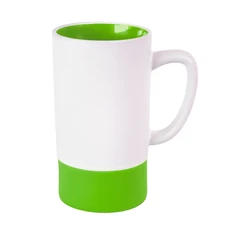 Кружка Mycup Fun2, 470 мл, белая / светло-зеленая фото