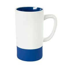 Кружка Mycup Fun2, 470 мл, белая / синяя фото