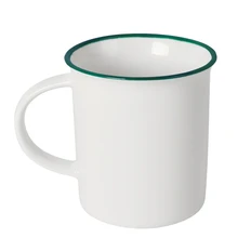 Кружка Nostalgie, белая / зеленая фото