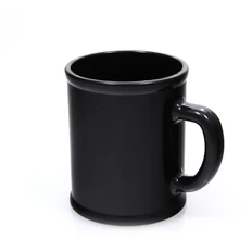 Кружка Радуга, черная, D=7,9см, H=9,6см, 300мл, пластик, тампопечать фото