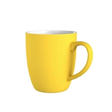 Кружка Fresh, покрытие soft touch, желтый фото