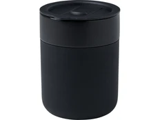 Кружка с силиконовой оберткой и пластиковой крышкой Java, черная фото