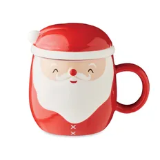 Кружка Santa, 370 мл, красная фото