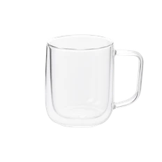 Кружка стеклянная с двойными стенками Viora, прозрачная фото