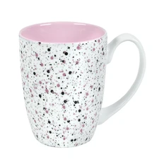 Кружка Terrazzo, белая / розовая фото