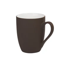 Кружка Trend, коричневая, покрытие soft touch фото