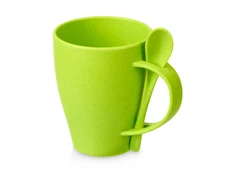 Кружка из пшеничного волокна Nina, зеленая фото
