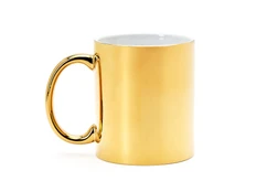 Кружка Zala, золотистая фото