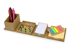 Куб настольный для записей Брик, коричневый фото