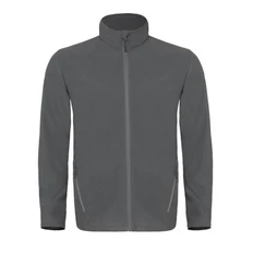 Куртка мужская флисовая B&C Coolstar men, серая фото