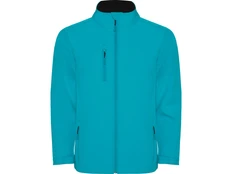 Куртка софтшелл мужская Roly Nebraska, бирюзовая фото