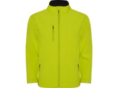 Куртка софтшелл мужская Roly Nebraska, салатовая фото