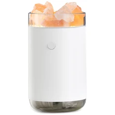 Лампа-увлажнитель соляная светодиодная Aura, белая фото