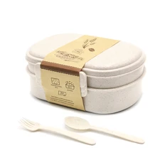 Ланч-бокс Terens, 900 мл, бежевый фото