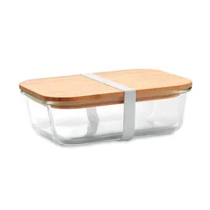 Ланч-бокс Tundra Lunchbox, прозрачный/ светлое дерево фото