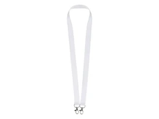 Ланъярд под сублимацию с 2-мя карабинами, 2 см, белый фото