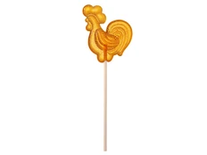 Леденец «Петушок» со вкусом апельсина, оранжевый фото