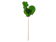 Леденец «Петушок» со вкусом яблока, зеленый фото