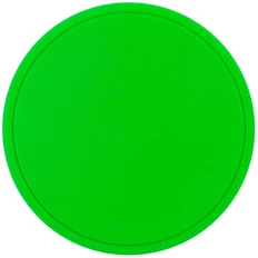 Лейбл из ПВХ Dzeta Round, M, зеленый неон фото