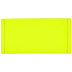 Лейбл из ПВХ Dzeta, S, желтый неон фото