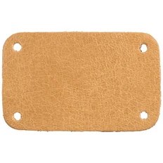 Лейбл кожаный Beta, S, бежевый фото