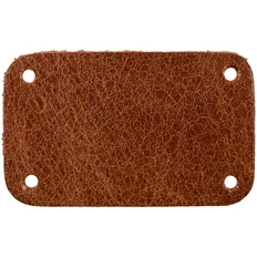 Лейбл кожаный Beta S, коричневый фото