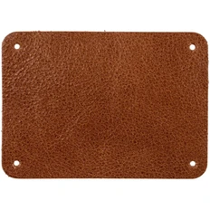 Лейбл кожаный Beta, XL, коричневый фото