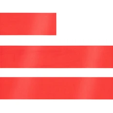 Лента сатиновая Satin 20 XL, 160 см, красная фото