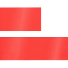 Лента сатиновая Satin 35 XL, 160 см, красная фото