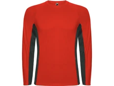Лонгслив мужской Roly Shanghai, красный / черный фото