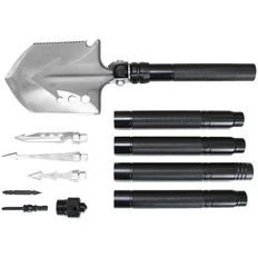 Лопата многофункциональная HK001, черная фото