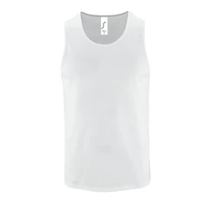 Майка спортивная из сетки мужская Sol's Sporty TT Men, белая фото