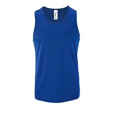 Майка спортивная из сетки мужская Sol's Sporty TT Men, ярко-синяя фото