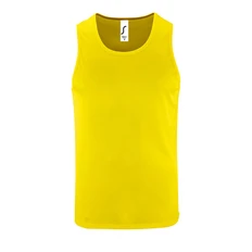 Майка спортивная из сетки мужская Sol's Sporty TT Men, неоновая желтая фото