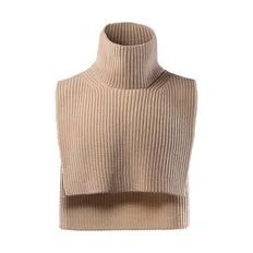 Манишка-воротник вязаная Knit Drop, бежевая фото