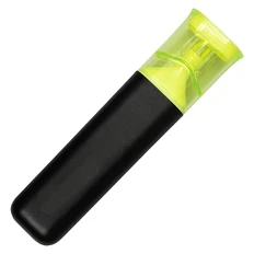 Маркер текстовый Flora с неоново-желтыми чернилами, черный / желтый фото