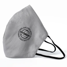 Маска бесклапанная фильтрующая Respirator 800 Hydrop с логотипом в фирменном пакете, серая фото