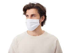 Маска для лица многоразовая немедицинская для сублимации, белая фото