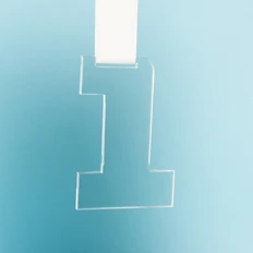 Медаль из акрила First Place в подарочной упаковке, прозрачная фото